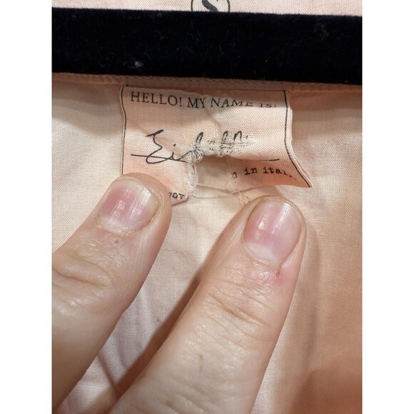 Frank & Eileen EILEEN Relaxed Button-Up Shirt Cotton Peach Size Medium - Picture 4 of 8